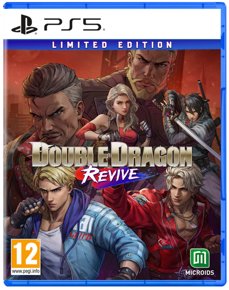 Double Dragon Revive game cover for PS5 with characters and branding