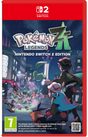 Pokémon Legends A – Nintendo Switch 2 Edition packaging with characters and cityscape.