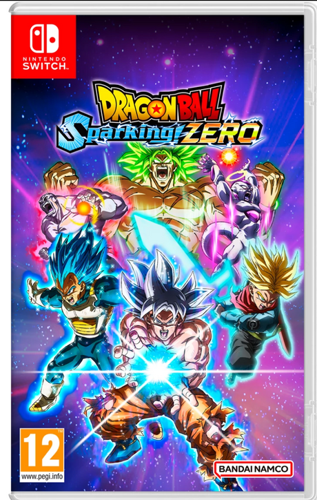 Dragon Ball Super: Broly Zero game cover for Nintendo Switch with characters and colorful design.