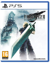 PlayStation 5 game case for 'Final Fantasy VII Remake Intergrade' with character holding a large sword.