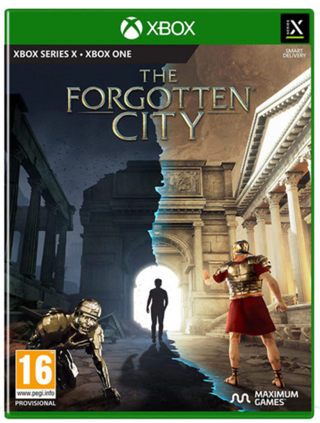 Game cover for 'The Forgotten City' by Maximum Games with Xbox branding.
