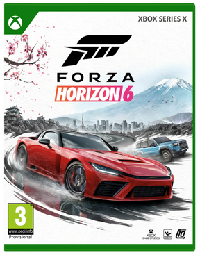 Forza Horizon 6 game cover for Xbox Series X with red car and mountain landscape
