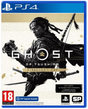 PlayStation 4 game case for 'Ghost of Tsushima: Director's Cut' with a samurai holding a bow.