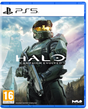 Halo game cover for PS5 with a futuristic soldier and mountainous landscape