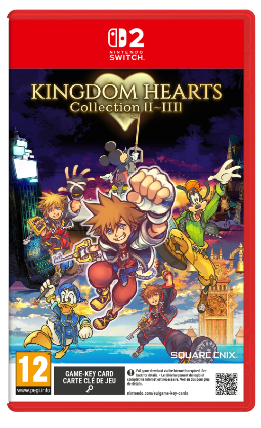 Kingdom Hearts Collection II - III game case for Nintendo Switch with colorful characters and a red border.