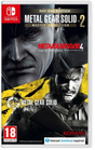 Nintendo Switch game case for Metal Gear Solid 4: Guns of the Patriots / Metal Gear Solid 2: Day One Edition Master Collection, featuring character artwork, the Nintendo Switch logo, Konami branding, and an 18 rating badge.