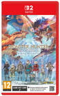 Monster Hunter Stories 3 game case for Nintendo Switch with characters and creatures on a red background