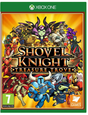 Shovel Knight Treasure Trove game box for Xbox One with colorful characters on a yellow background