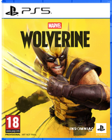 Marvel's Wolverine game cover for PS5 with yellow background